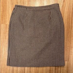 VTG Wool Houndstooth Skirt